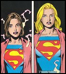 Left: Linda / Right: Supergirl
