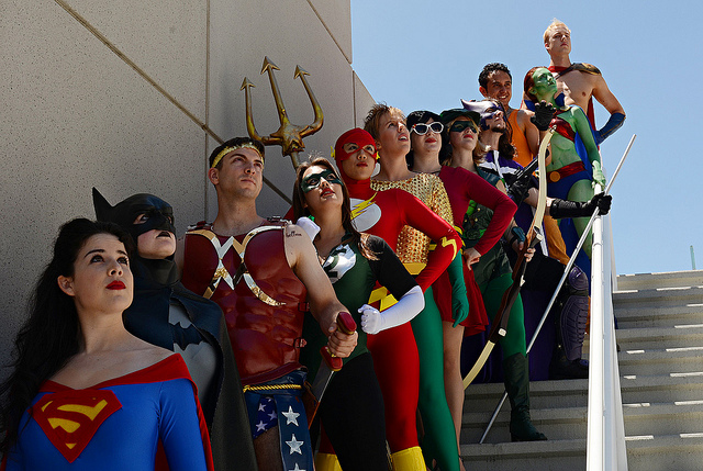 gender-swapped Justice League cosplayers