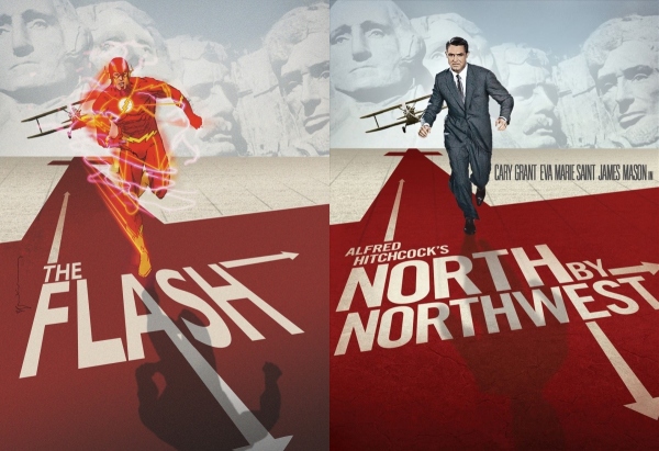 The-Flash-Comic-North-by-Northwest-Movie-Cover