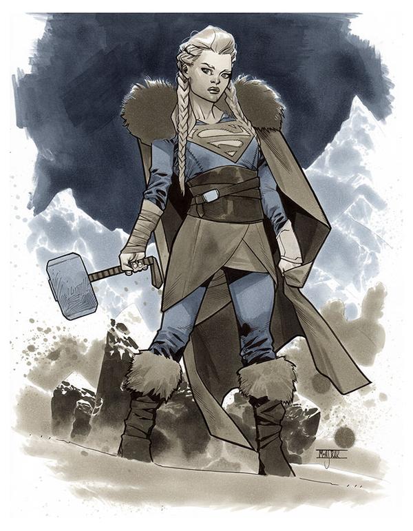 Supergirl-Viking-by-Mahmud-Asrar