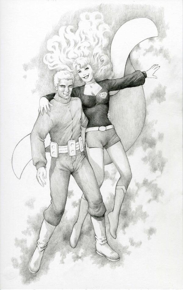 Supergirl-and-Brainiac-5-by-Colleen-Doran