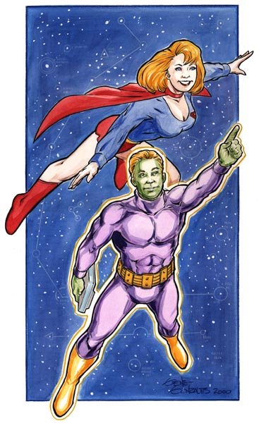 Supergirl-and-Brainiac-5-by-Gene-Gonzales-Oct-05-2008