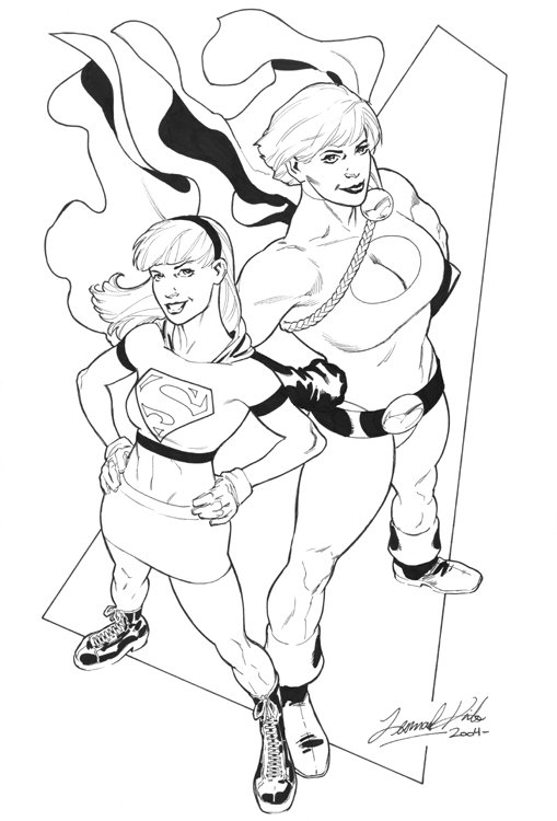 Supergirl-and-Power-Girl-by-Leonard-Kirk