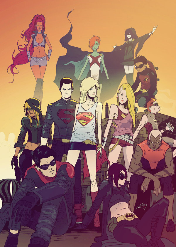 Supergirl-and-Teen-Titans-by-Pericles-Junior