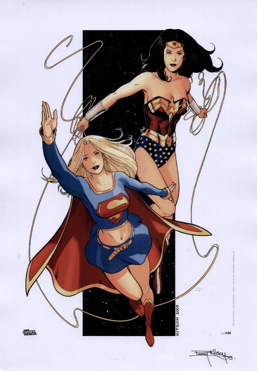 Supergirl-and-Wonder-Woman-by-Bary-Kitson