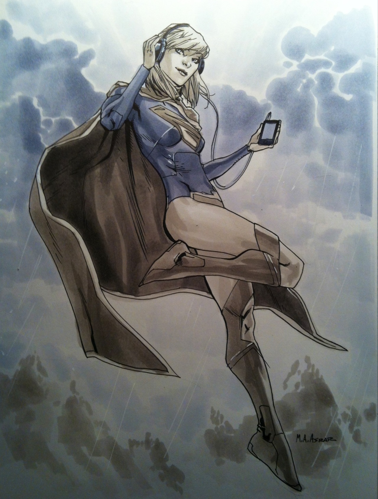 Supergirl-by-Mahmud-Asrar-2012-Workshop-Sketch