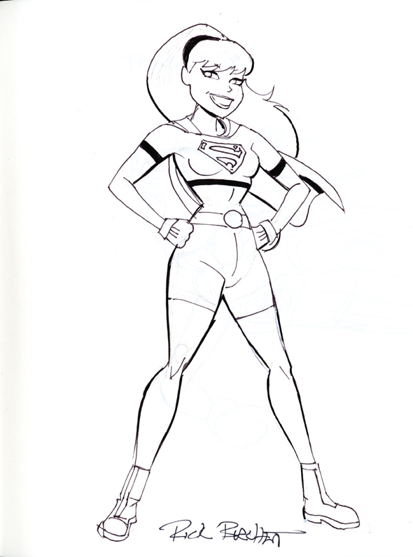 Supergirl-by-Rick-Burchett
