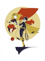 Supergirl-Batgirl-Commission-by-Mike-Maihack-01