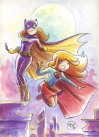 Supergirl-Batgirl-by-Mike-Maihack-Watercolor-01