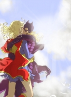 Supergirl-and-Batgirl-by-yellowis4happy