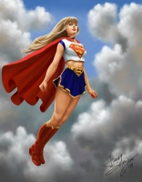 Supergirl-by-Juan-Solorzano-White