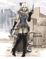 Supergirl-by-Mahmud-Asrar-Wild-West-London-Super-Comic-Con-2013-Pre-Show-Commission