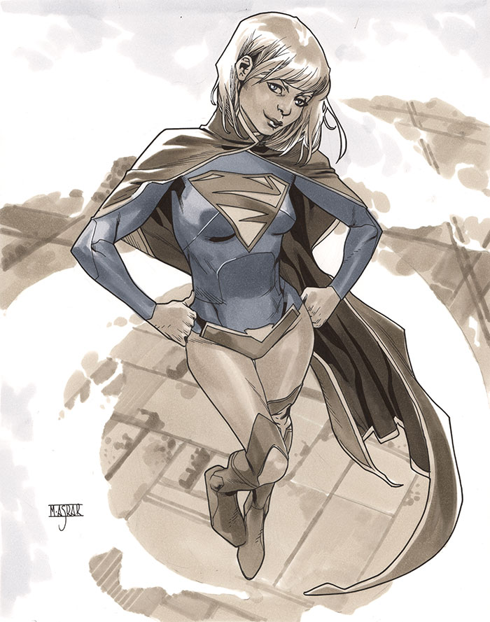 Supergirl-by-Mahmud-Asrar-London-Super-Comic-Con-2013-Pre-Show-Commission-04