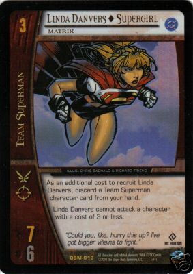 VS-System-Card-DSM-013-Linda-Danvers-Supergirl-Superman-Man-of-Steel-Rare
