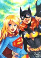 DC-Women-of-Legend-Supergirl-and-Batgirl-by-Hanie-Mohd