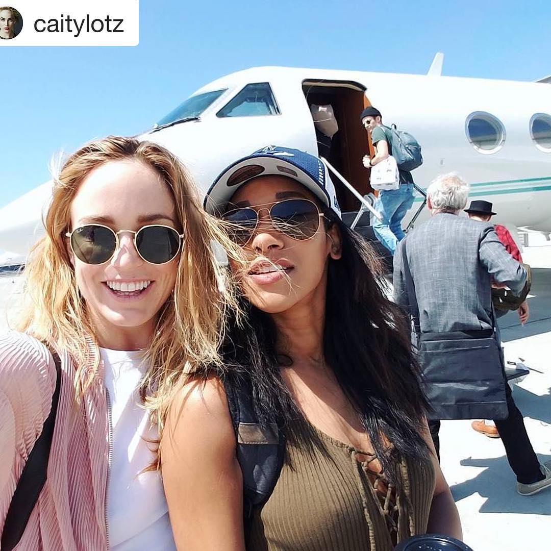 SDCC Caity Lotz and Candice Patton