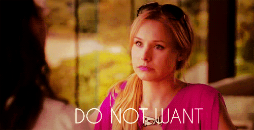 Veronica Mars Do Not Want animated GIF