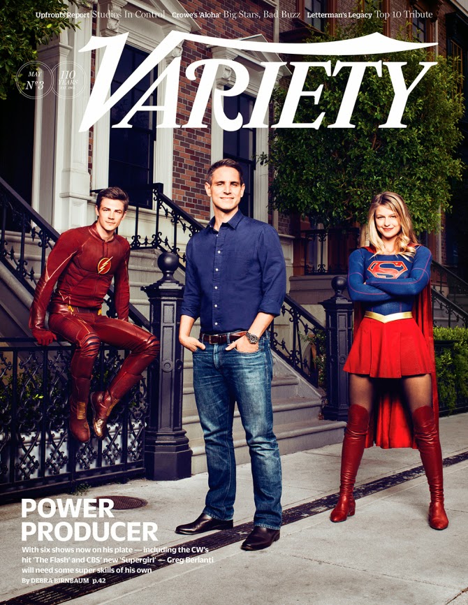 Variety Magazine Flash and Supergirl Cover